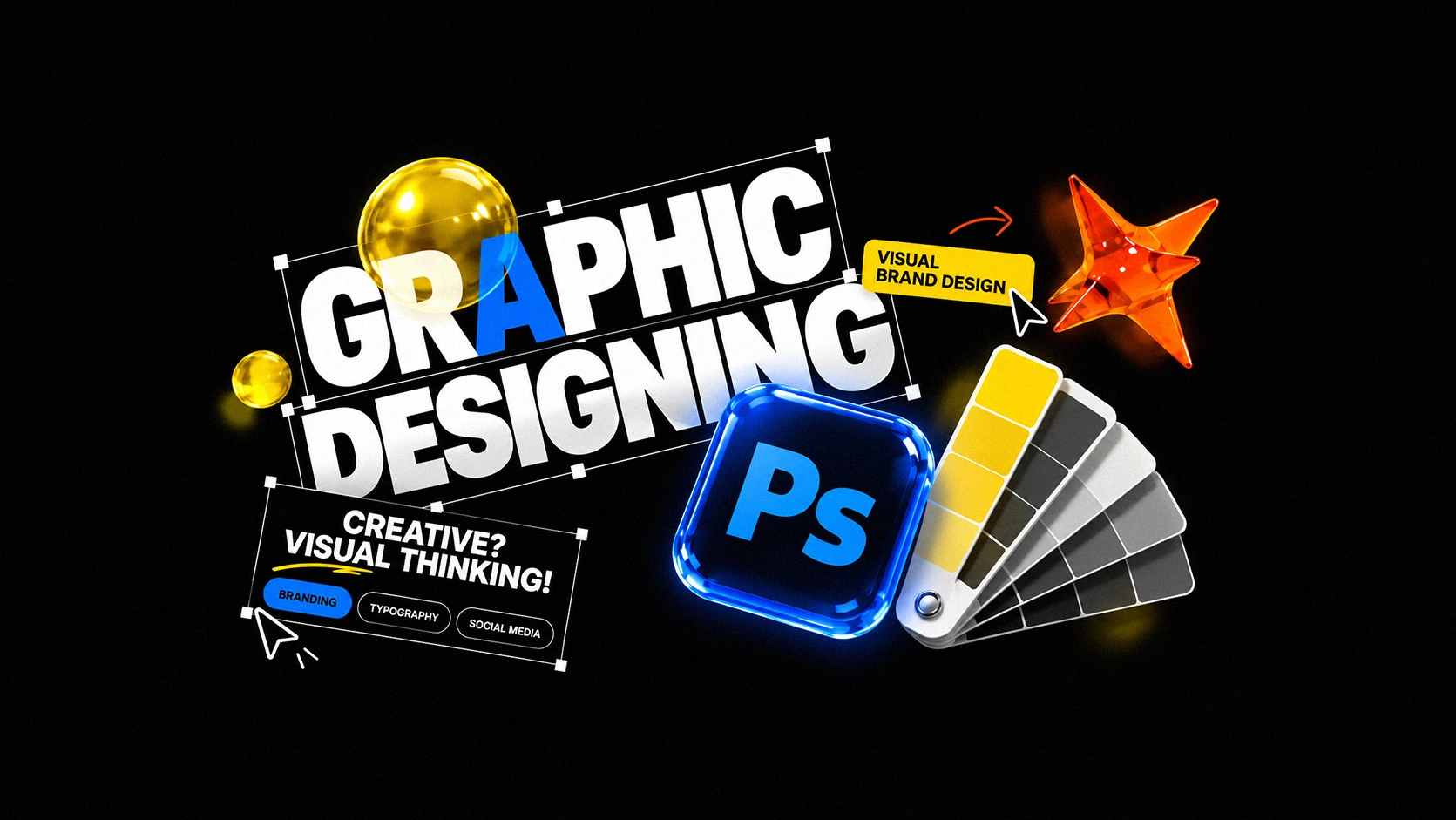 Graphic Design with AI course artwork — Creative Fox Studio