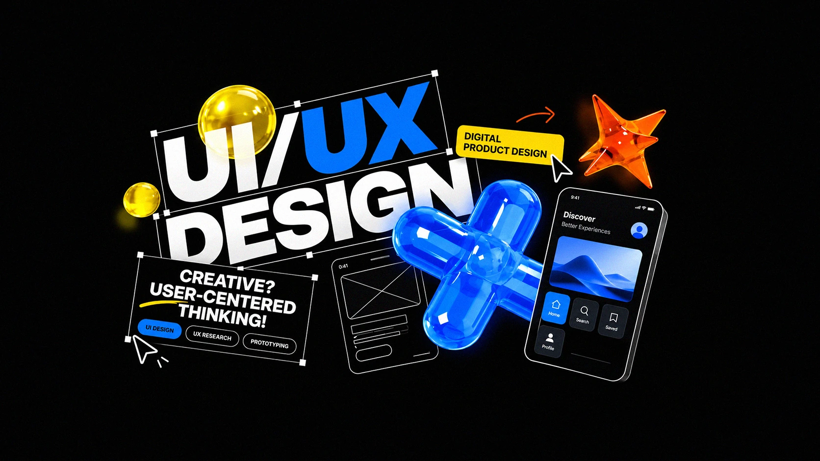 UI/UX Design course artwork — Creative Fox Studio