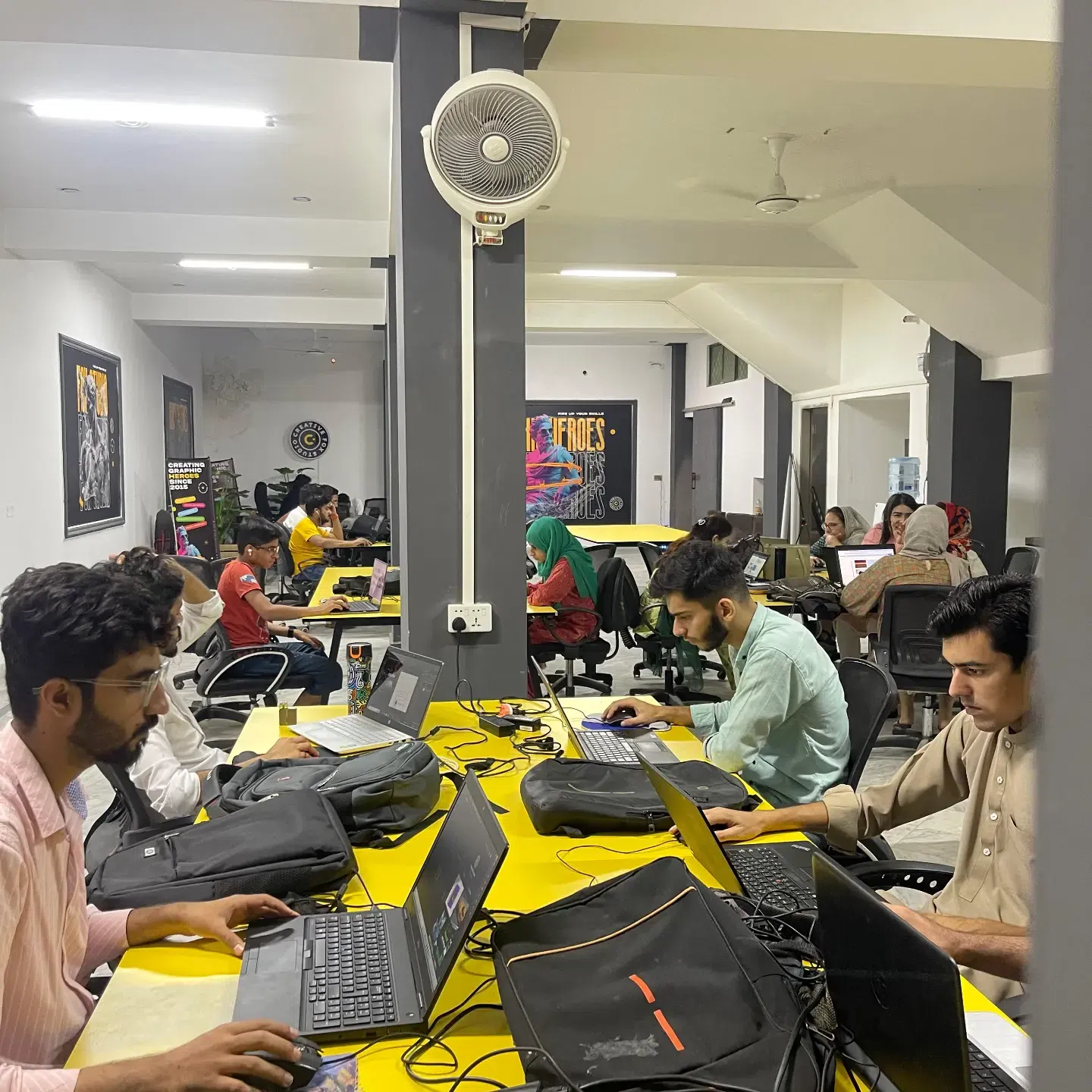 Creative Fox Studio classroom and practical design workspace